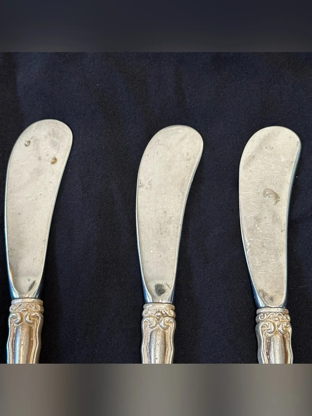George & Martha Westmorland Sterling Silver Handled Butter Spreader Vintage